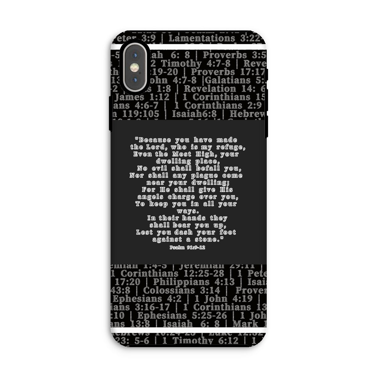 Psalm 91:9-12 Verse Tough Phone Case
