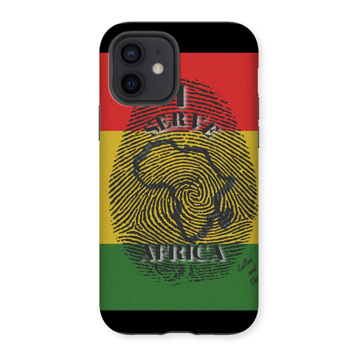 I Serve Africa Fingerprint Tough Phone Case
