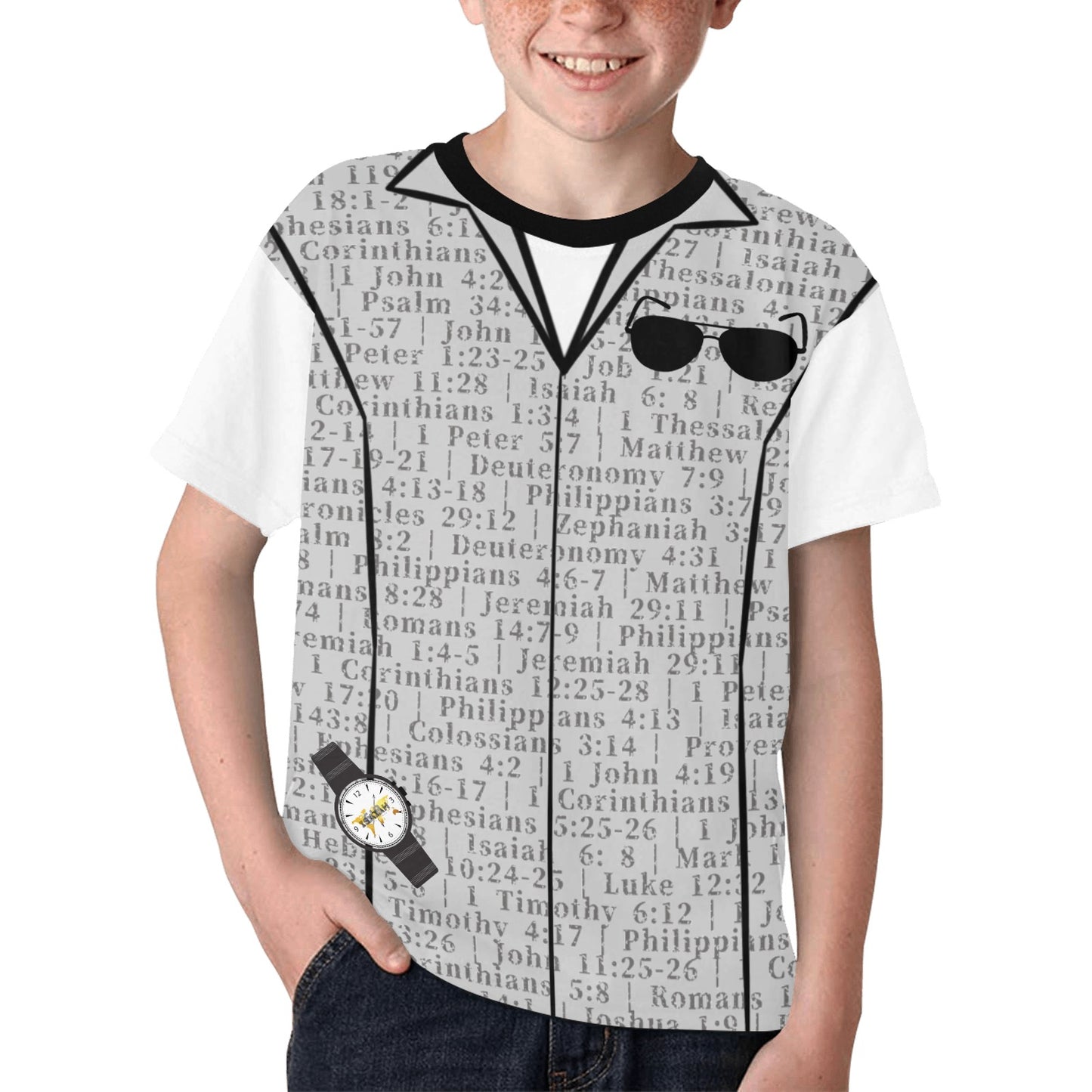 Youth Boy 1 Timothy 4:12 Covered T-Shirt
