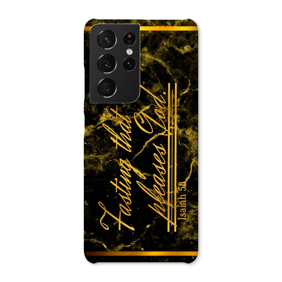 Fasting that Pleases God || Isaiah 58 Snap Phone Case