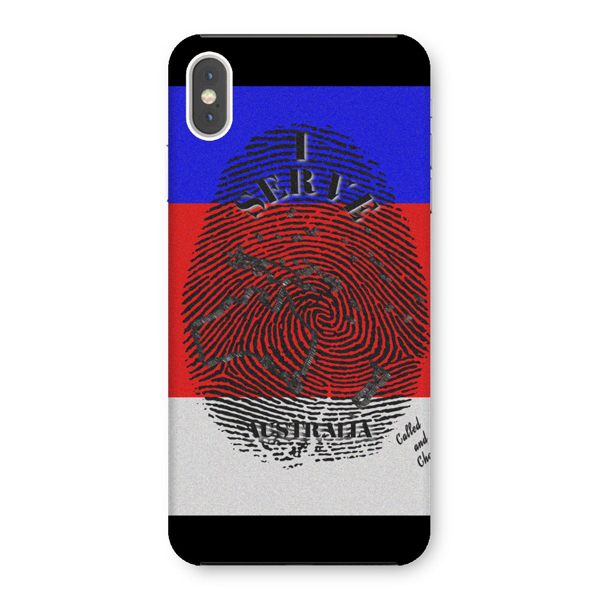 I Serve Australia Fingerprint Snap Phone Case