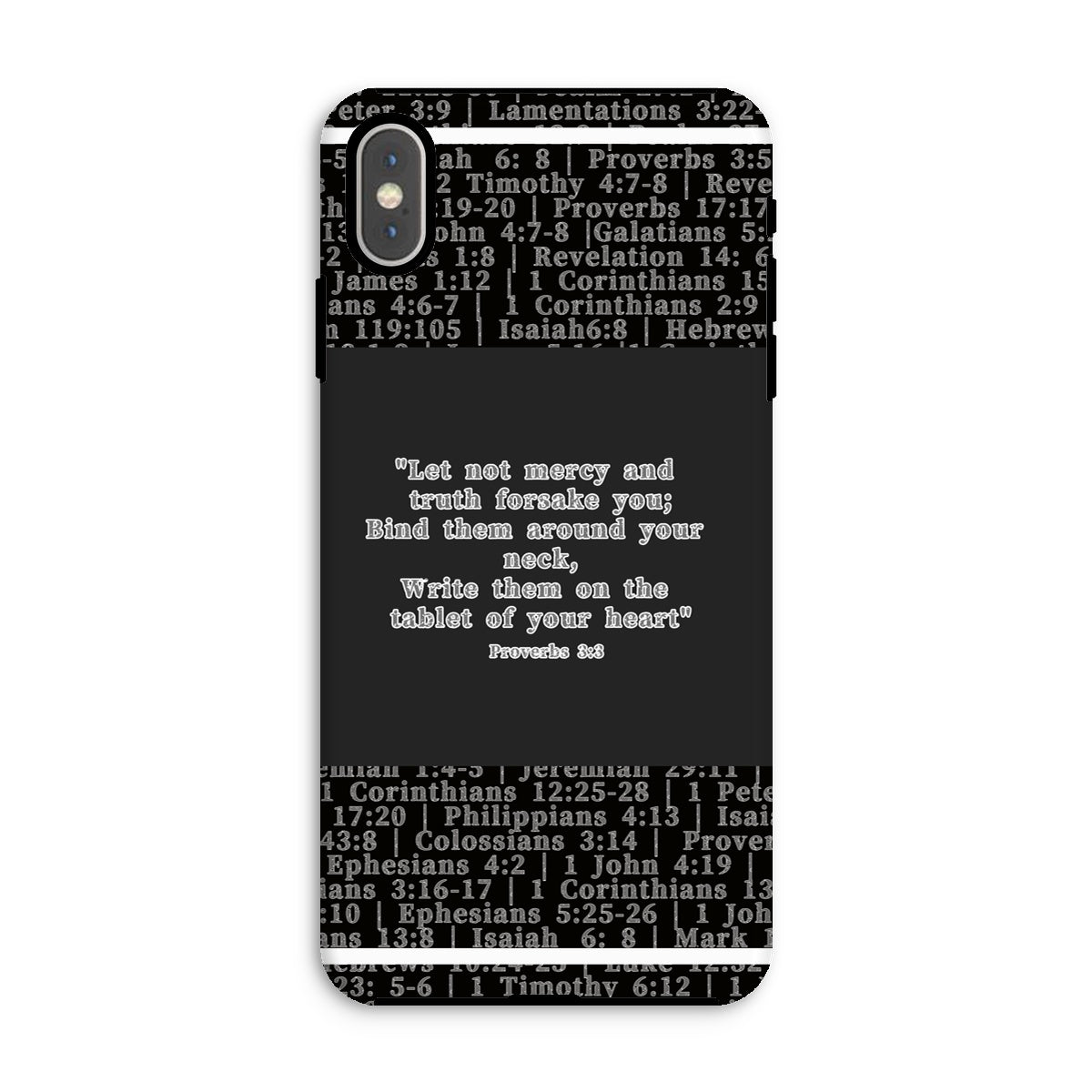 Proverbs 3:3 Verse Tough Phone Case