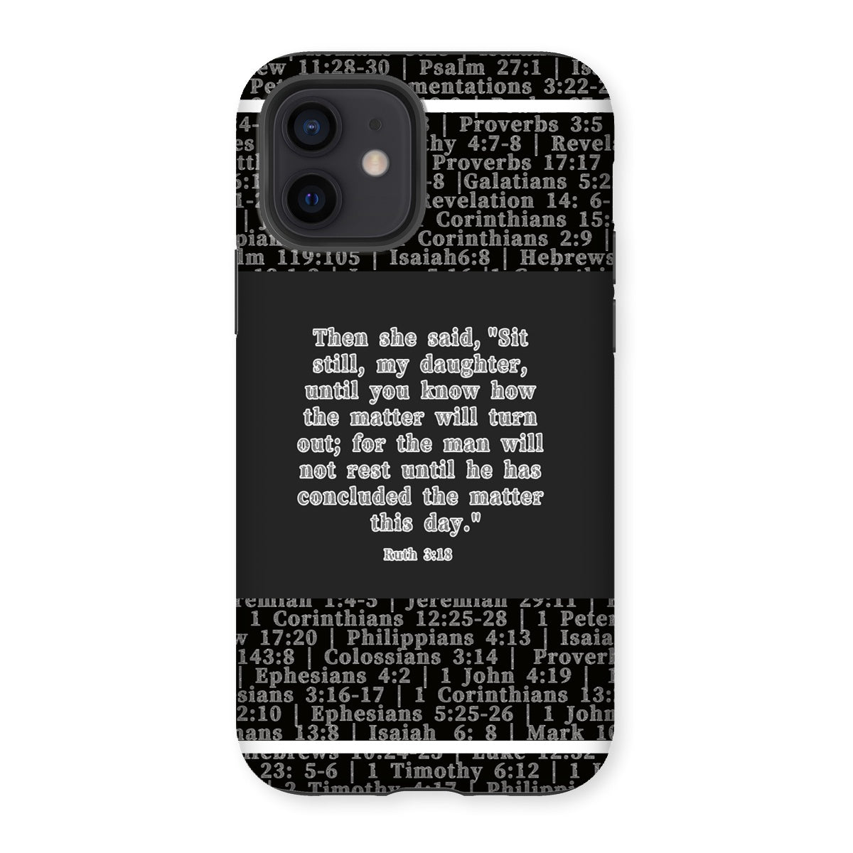 Ruth 3:18 Verse Tough Phone Case