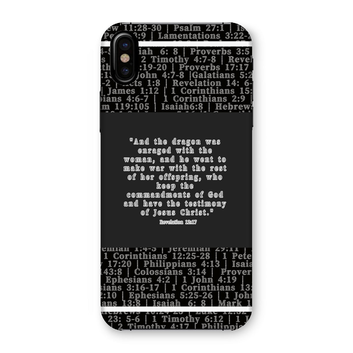Revelation 12:17 Verse Snap Phone Case
