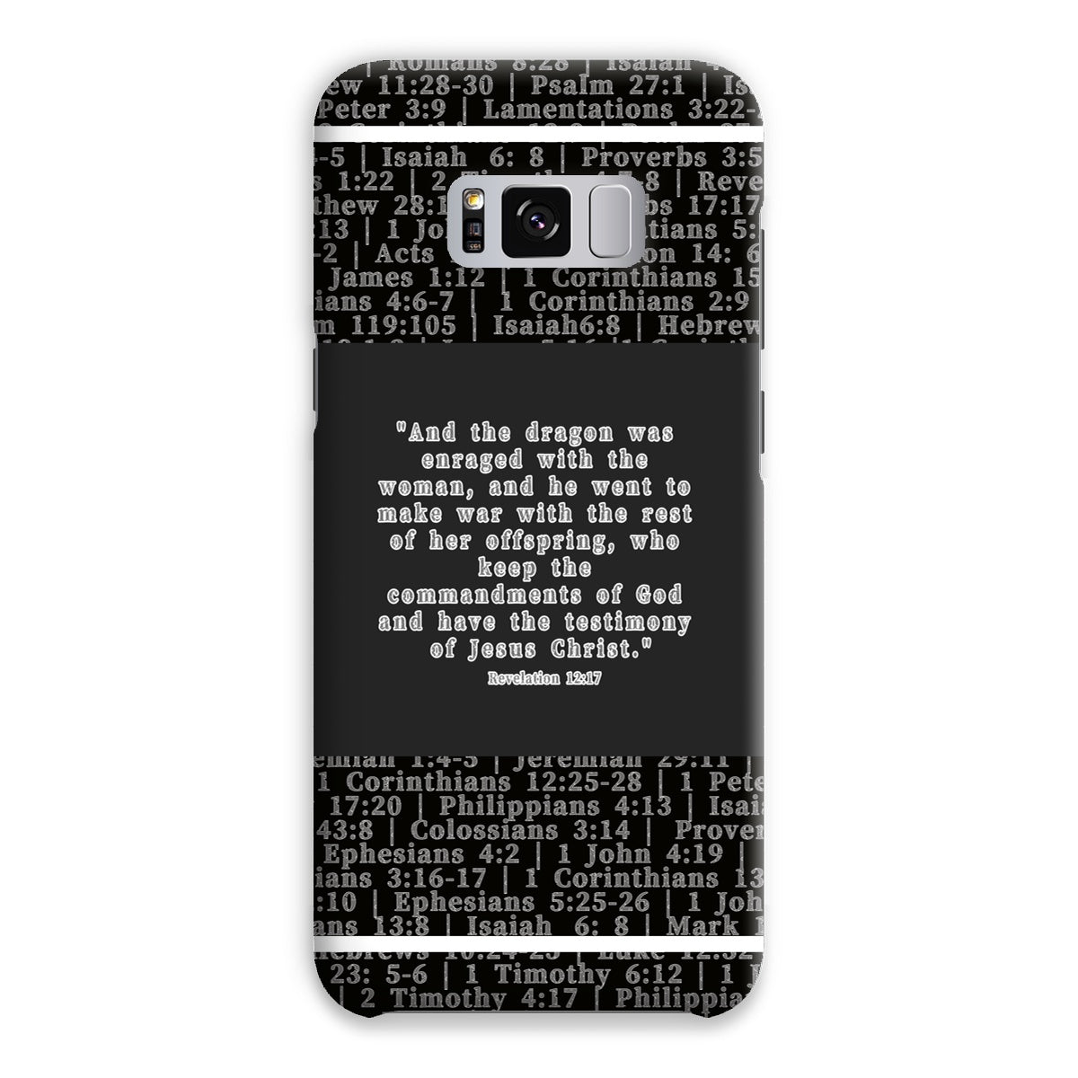 Revelation 12:17 Verse Snap Phone Case