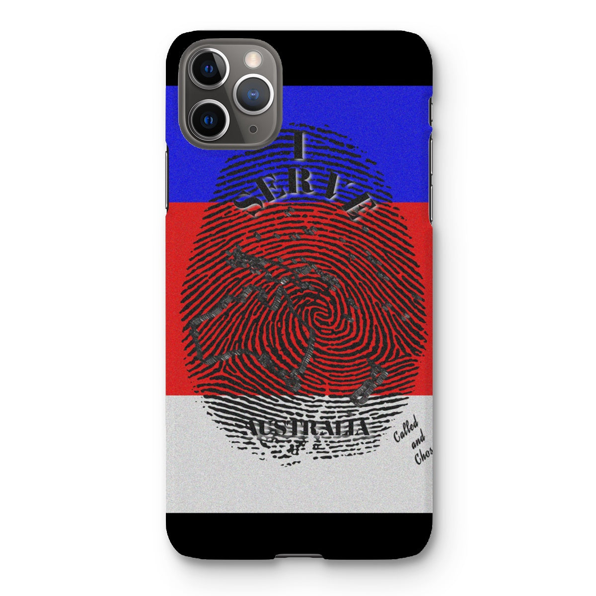 I Serve Australia Fingerprint Snap Phone Case