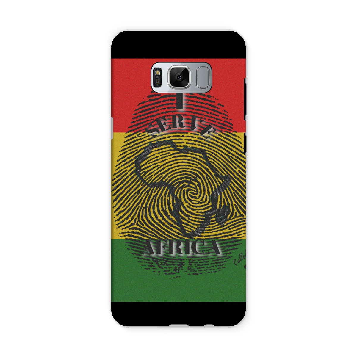 I Serve Africa Fingerprint Tough Phone Case