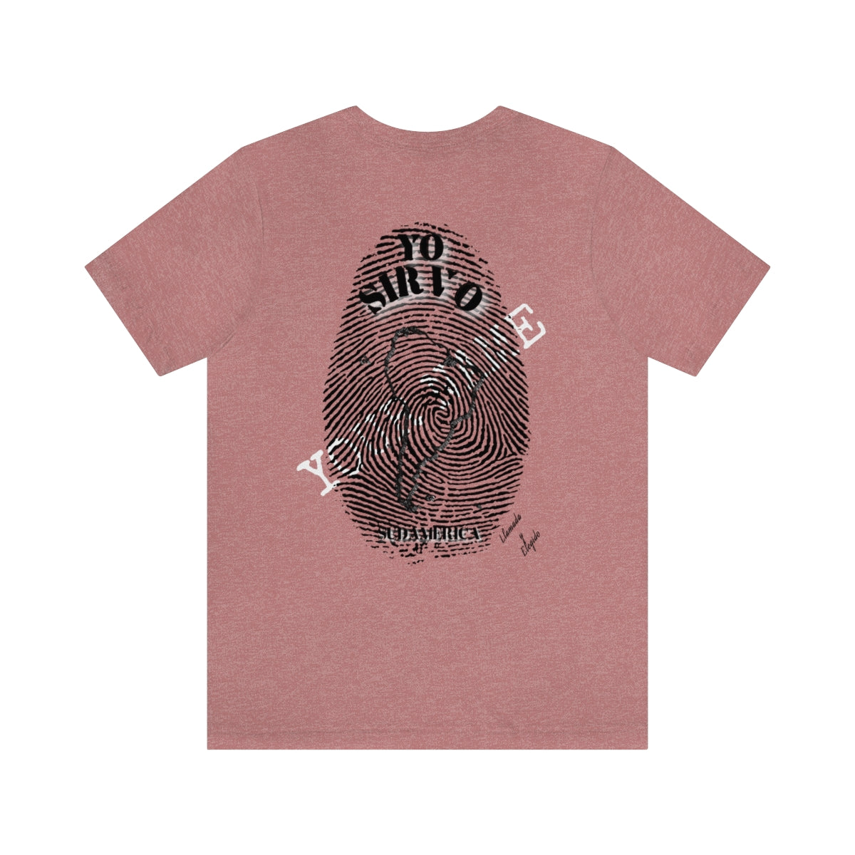 Spanish || Adult Unisex I Serve South America Personalized Fingerprint Tee