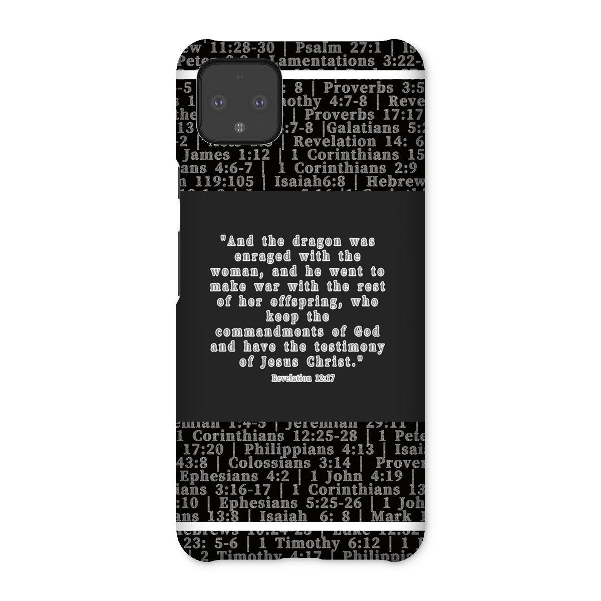 Revelation 12:17 Verse Snap Phone Case