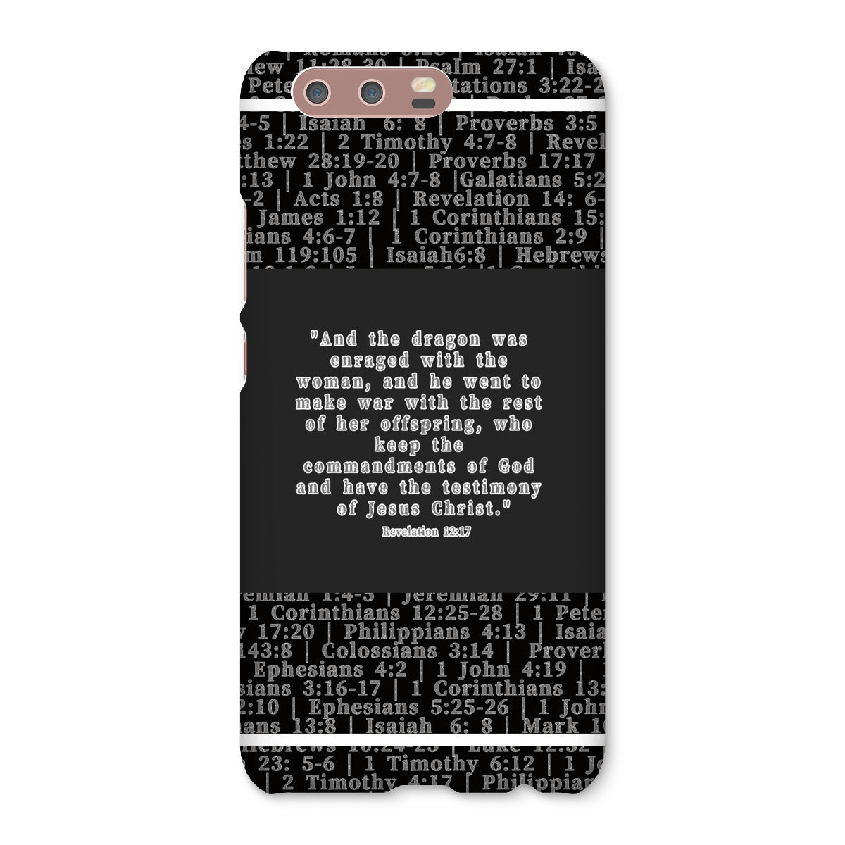 Revelation 12:17 Verse Snap Phone Case