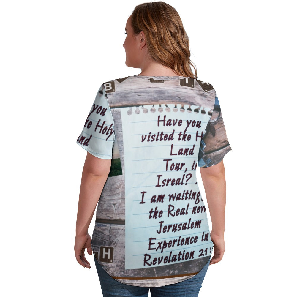 New Jerusalem Ladies' V-Neck Blouse