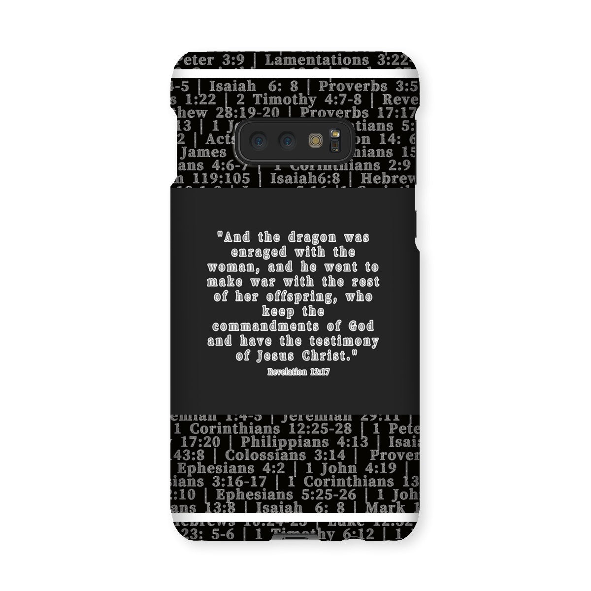 Revelation 12:17 Verse Snap Phone Case