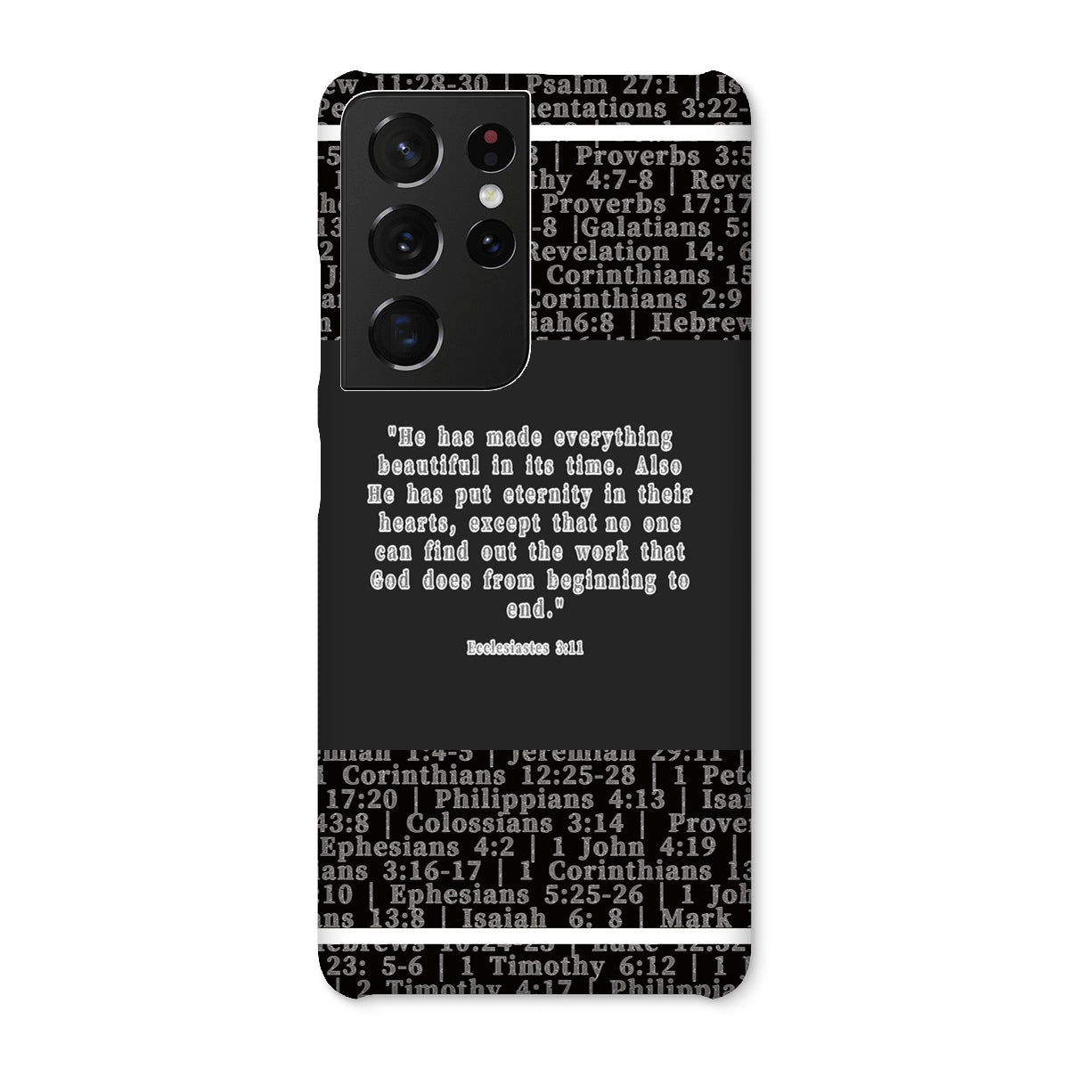 Ecclesiastes 3:11 Verse Snap Phone Case