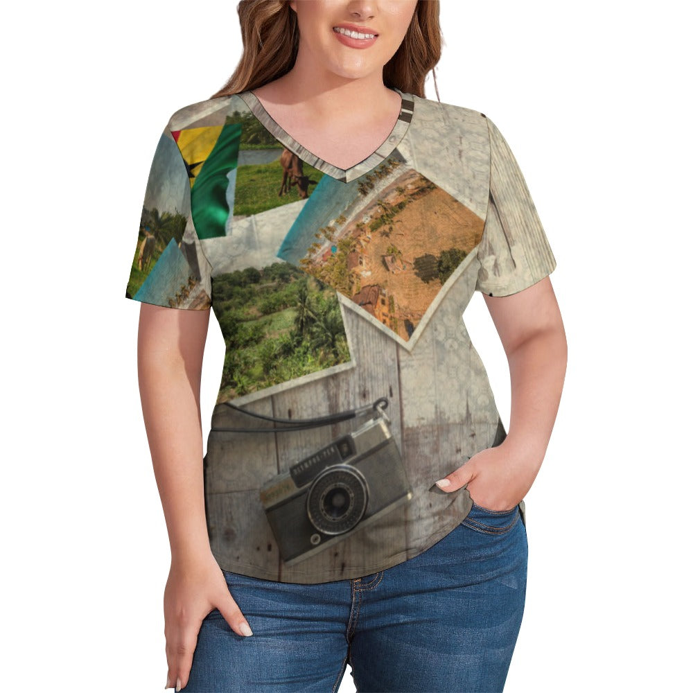 Sabbath Beautiful Truth Ladies' V-Neck Blouse