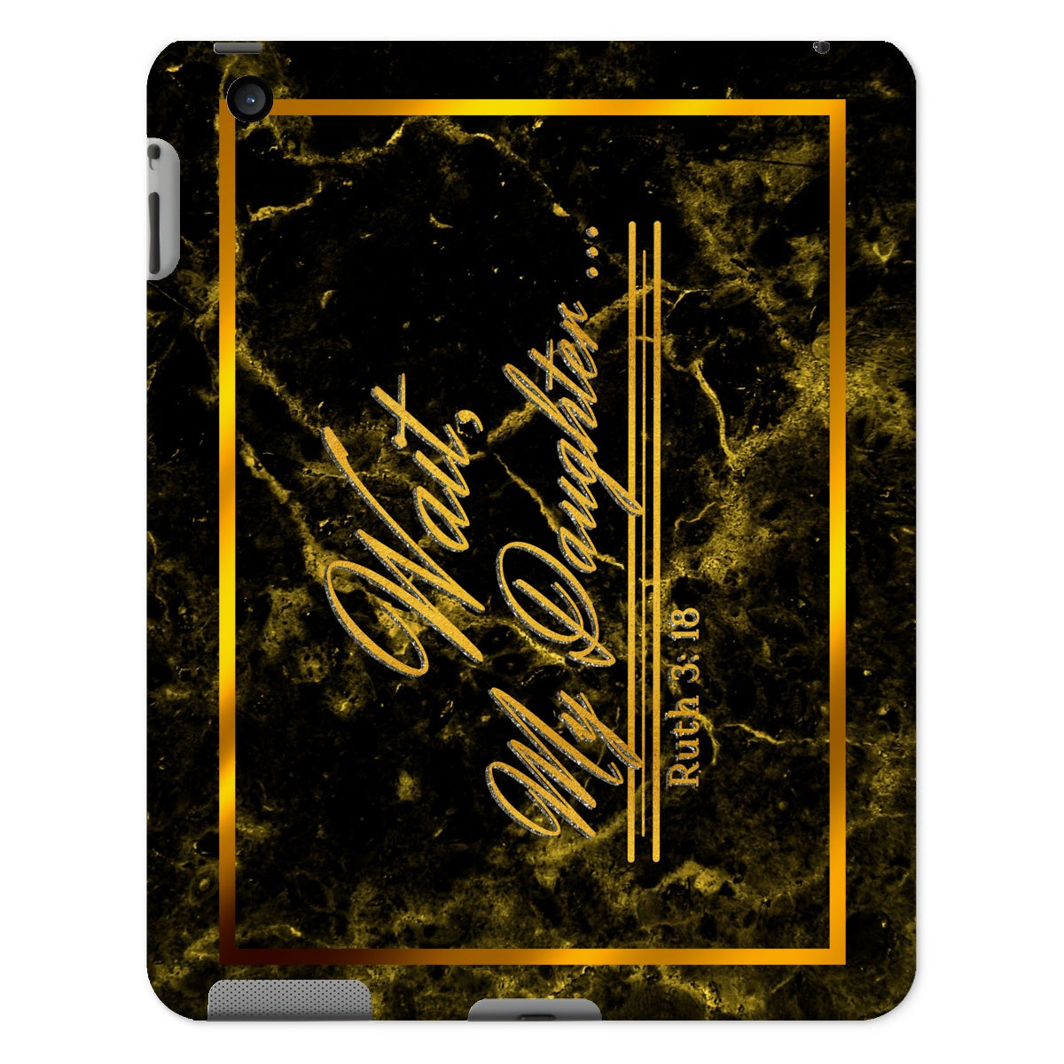 Wait My Daughter || Ruth 3:18 iPad Case