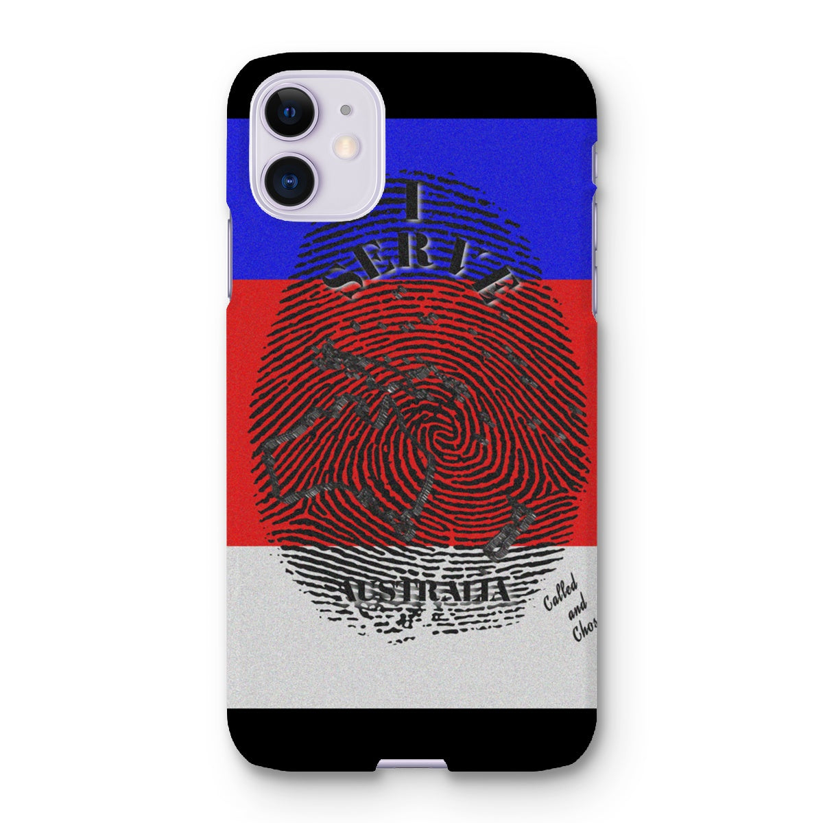 I Serve Australia Fingerprint Snap Phone Case
