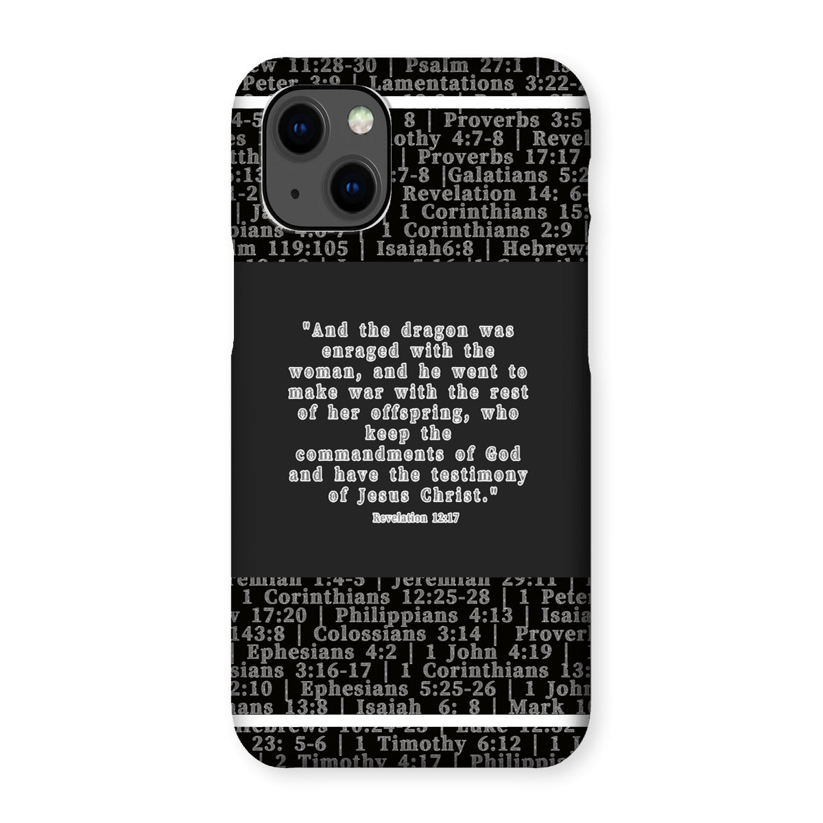 Revelation 12:17 Verse Snap Phone Case