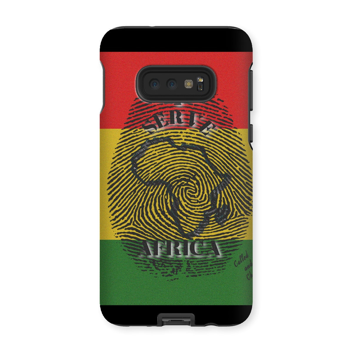 I Serve Africa Fingerprint Tough Phone Case