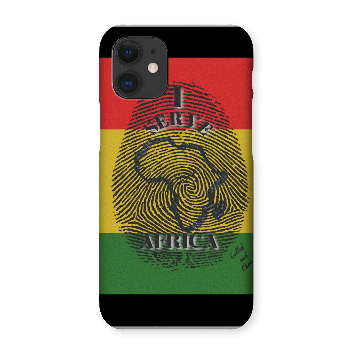 I Serve Africa Fingerprint Snap Phone Case