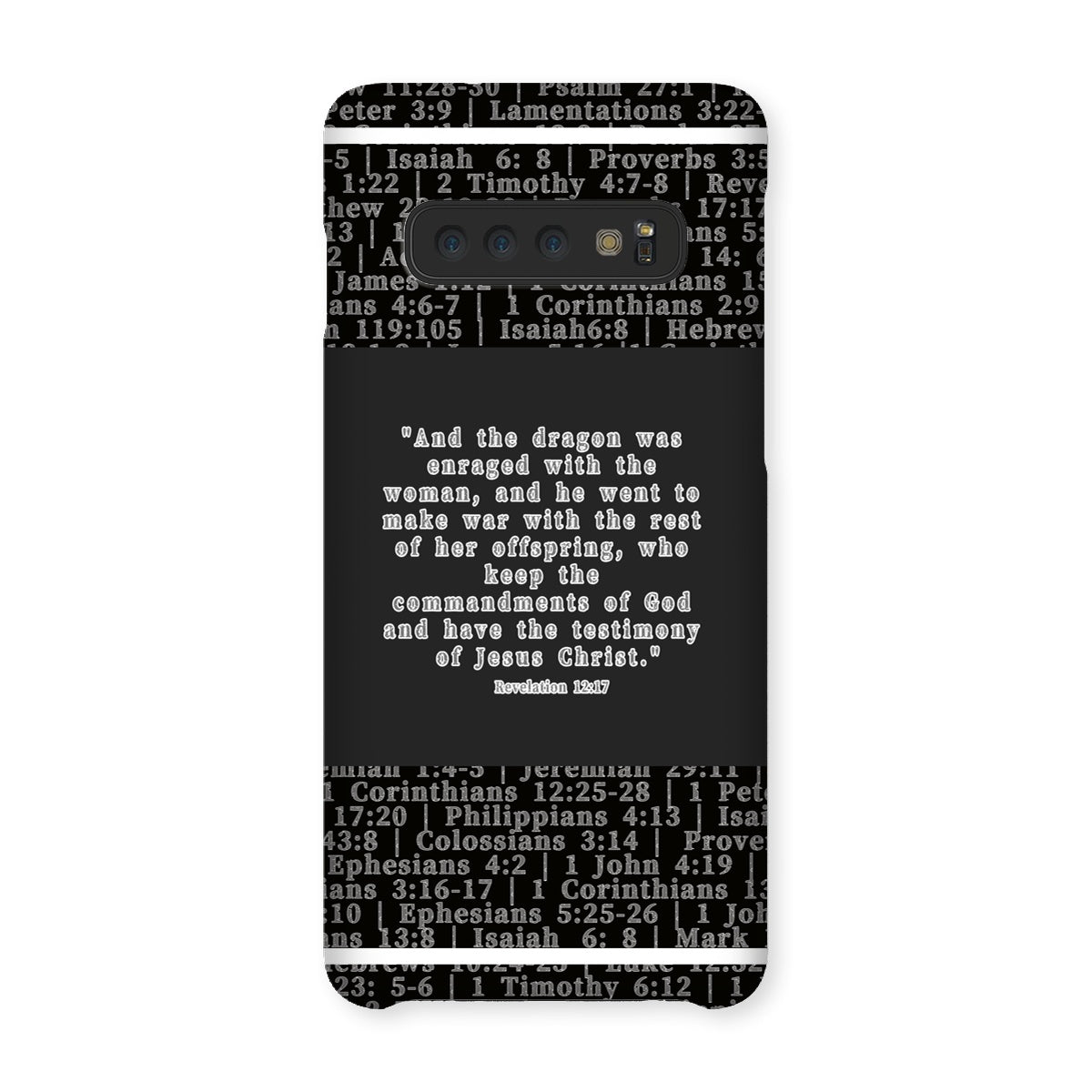 Revelation 12:17 Verse Snap Phone Case