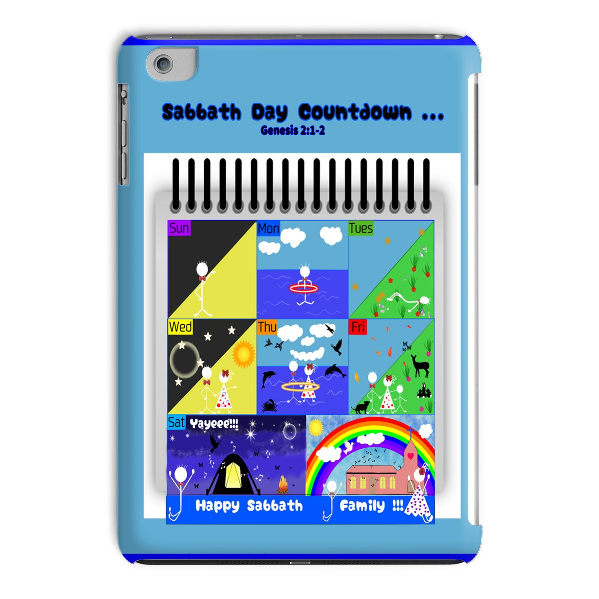 English || Sabbath Countdown iPad Case || Boy