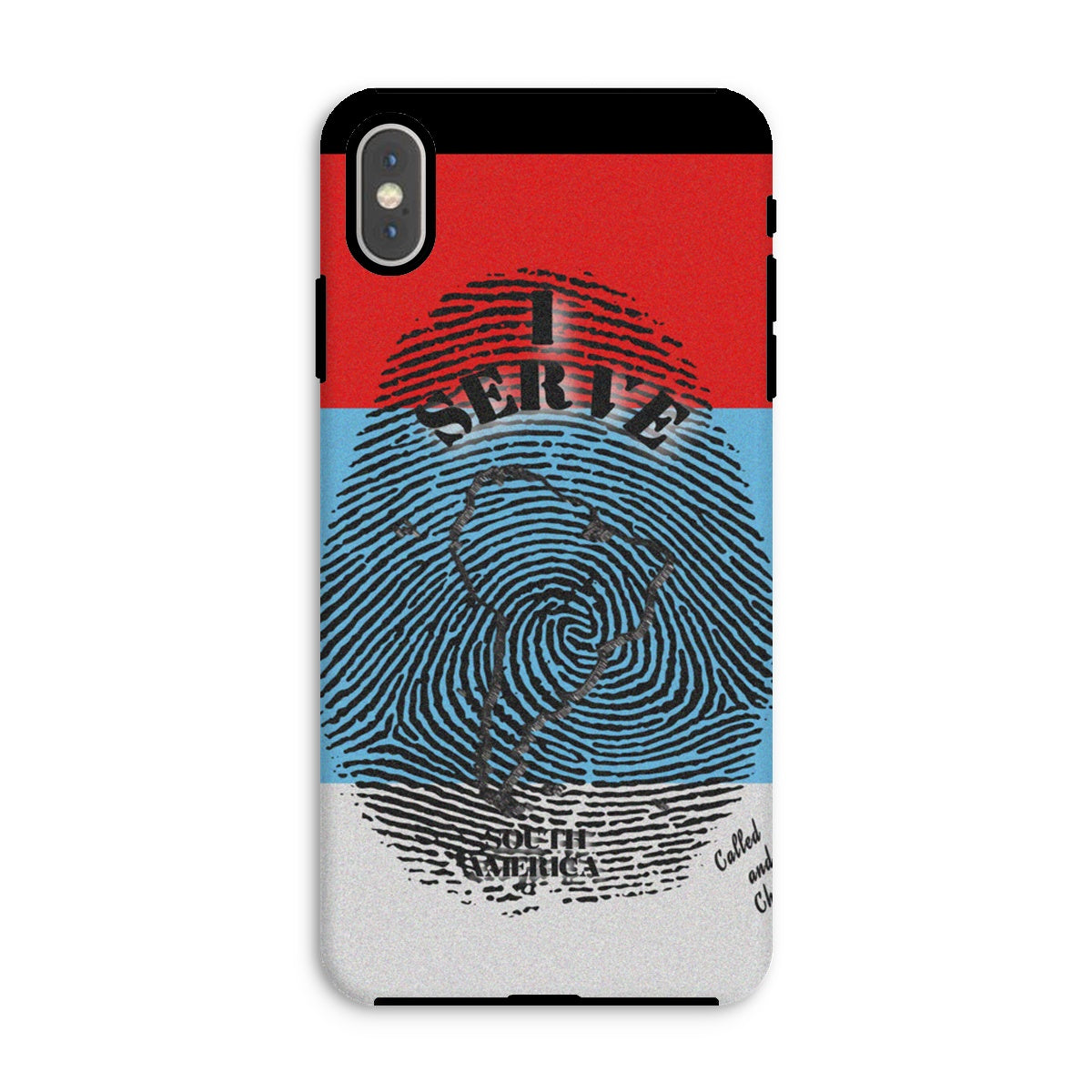 I Serve South America Fingerprint Tough Phone Case