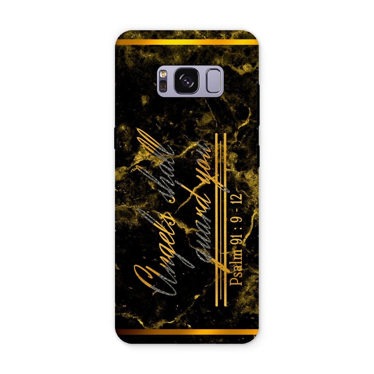 Angels Shall Guard You || Psalm 91:9-12 Tough Phone Case