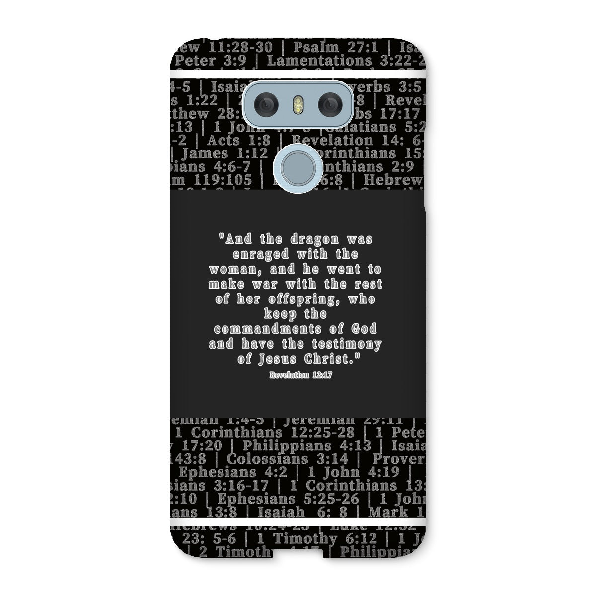 Revelation 12:17 Verse Snap Phone Case