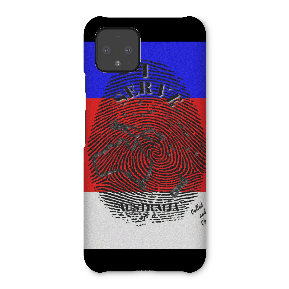 I Serve Australia Fingerprint Snap Phone Case