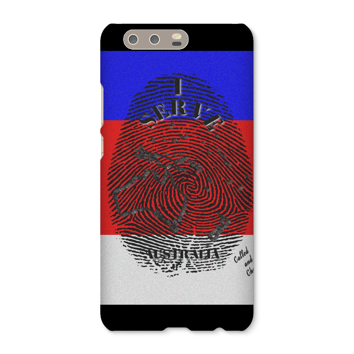 I Serve Australia Fingerprint Snap Phone Case