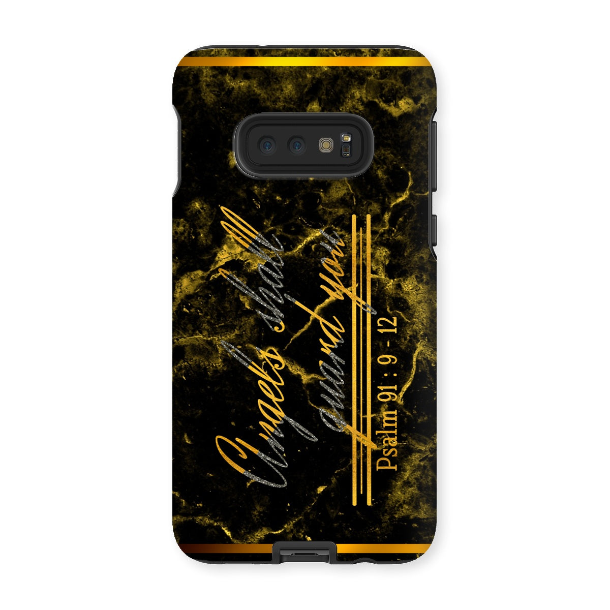 Angels Shall Guard You || Psalm 91:9-12 Tough Phone Case