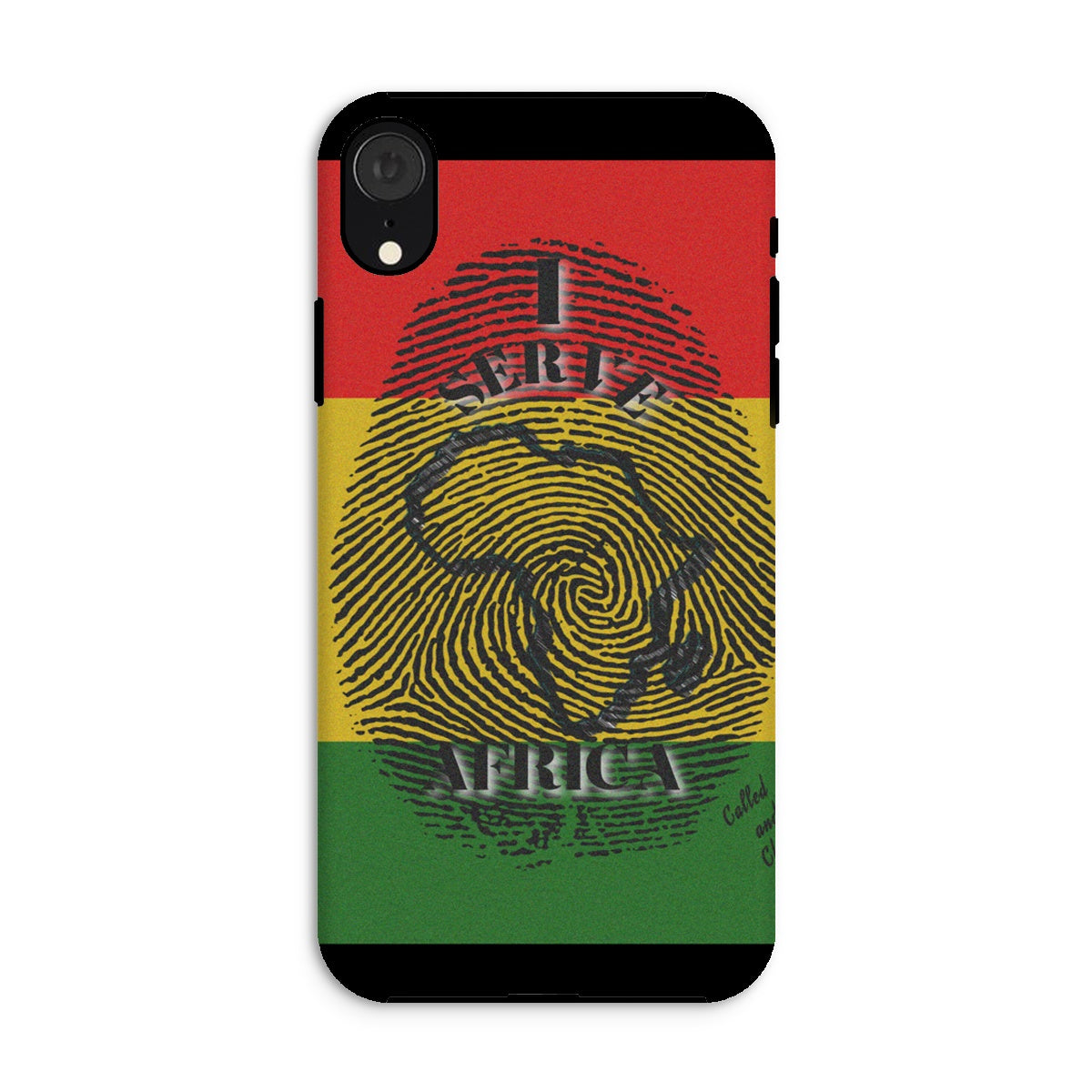 I Serve Africa Fingerprint Tough Phone Case