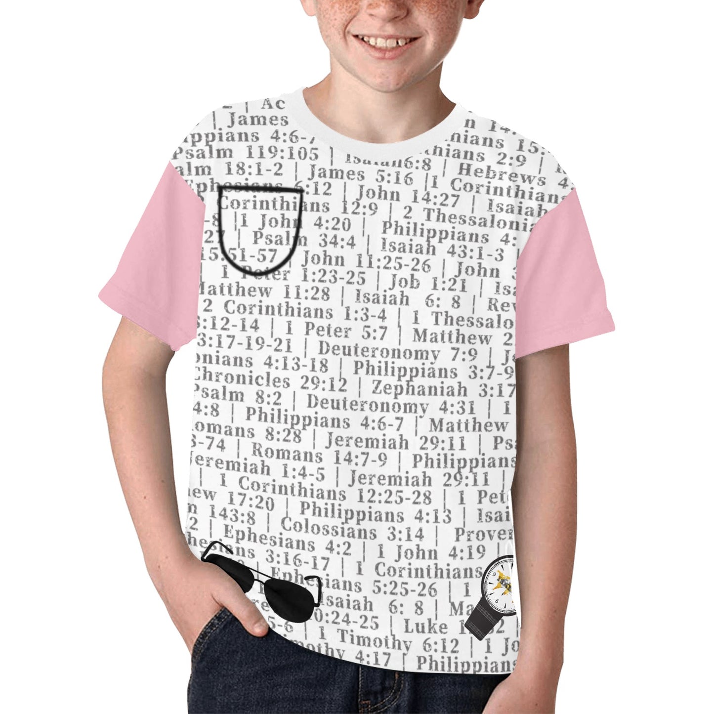 Youth Boy Psalm 46:10 Covered T-Shirt