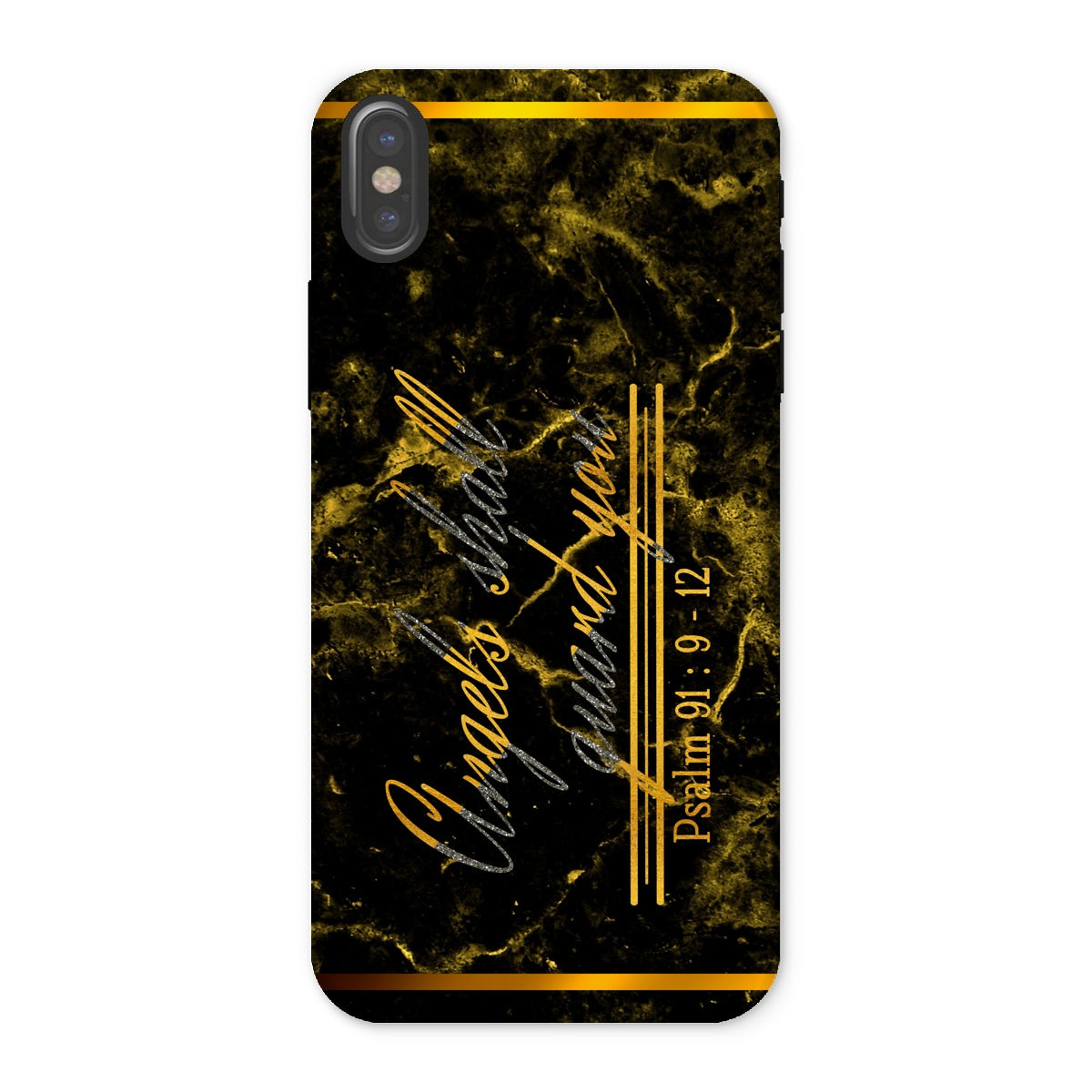 Angels Shall Guard You || Psalm 91:9-12 Tough Phone Case