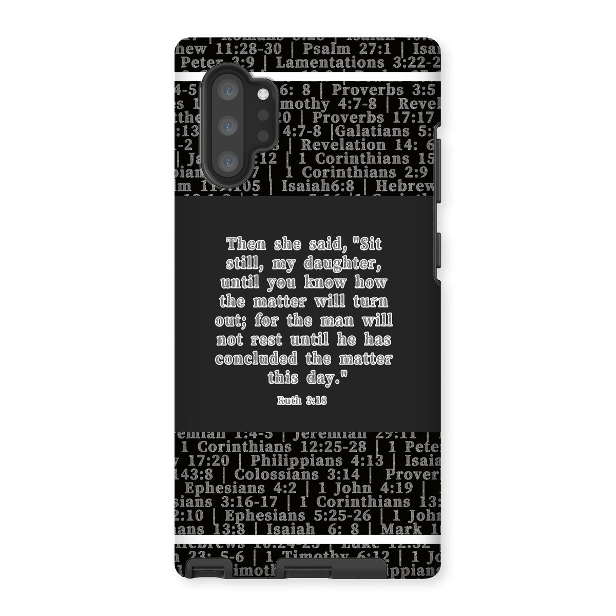 Ruth 3:18 Verse Tough Phone Case
