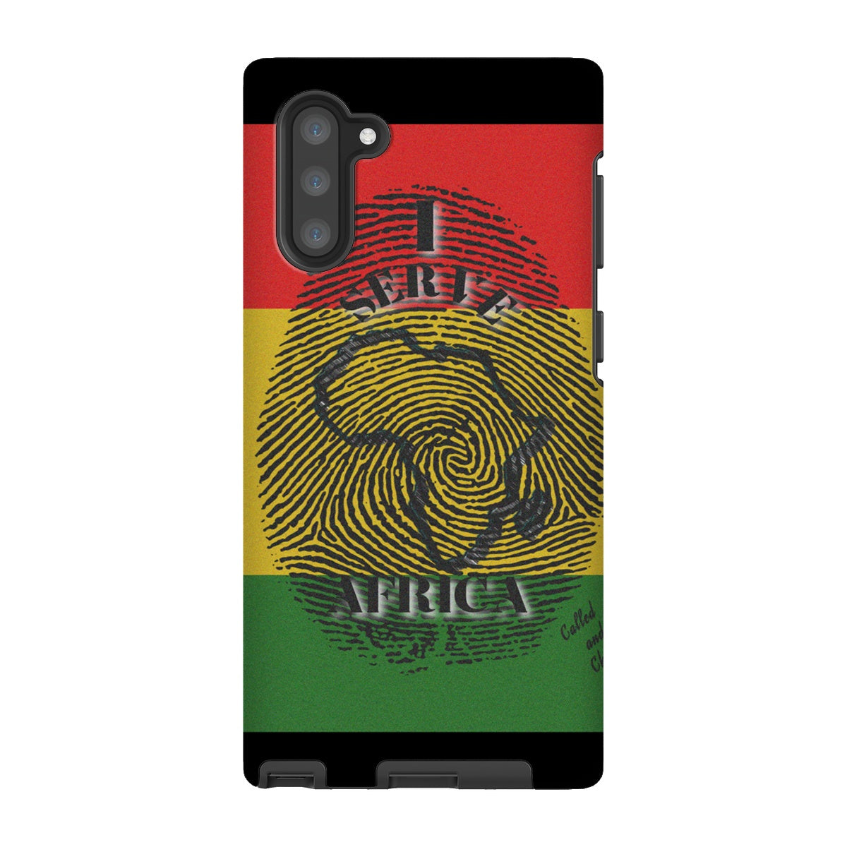 I Serve Africa Fingerprint Tough Phone Case