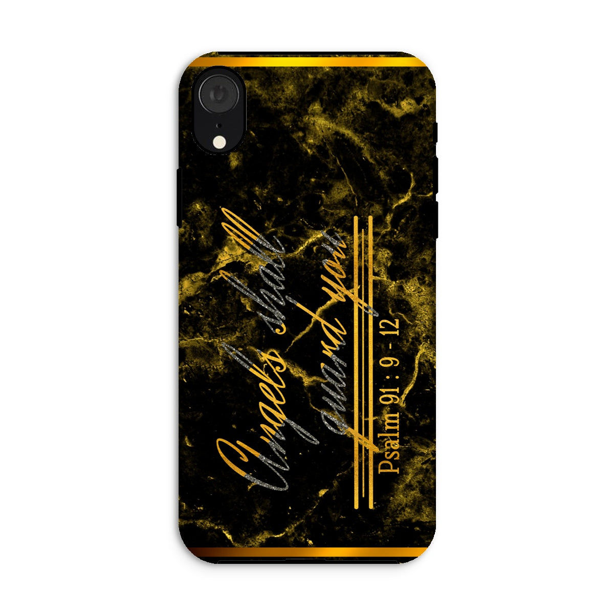 Angels Shall Guard You || Psalm 91:9-12 Tough Phone Case