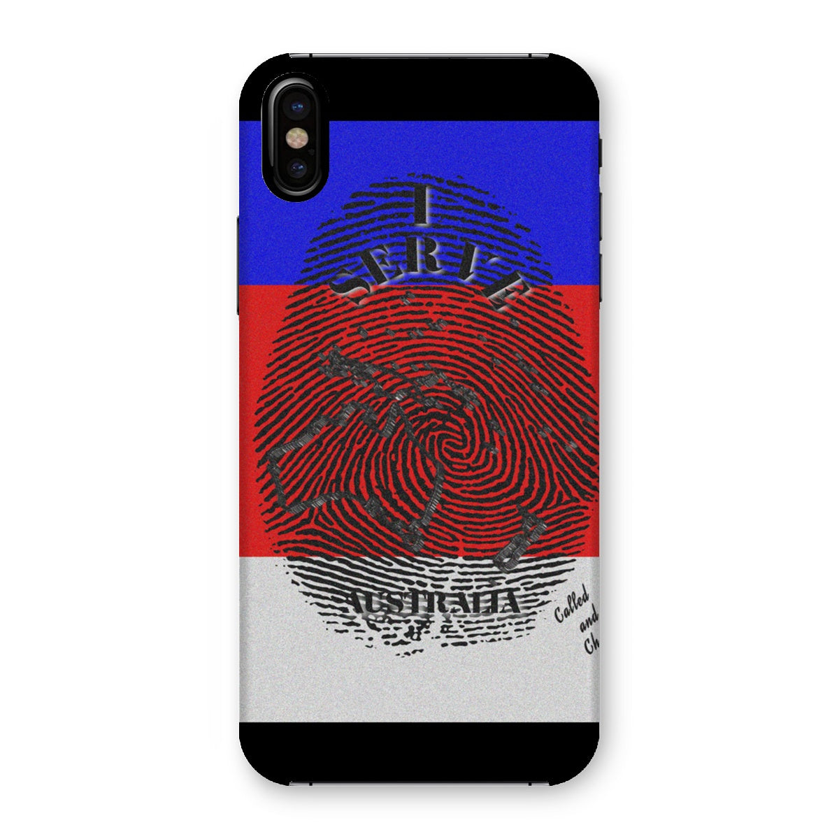 I Serve Australia Fingerprint Snap Phone Case