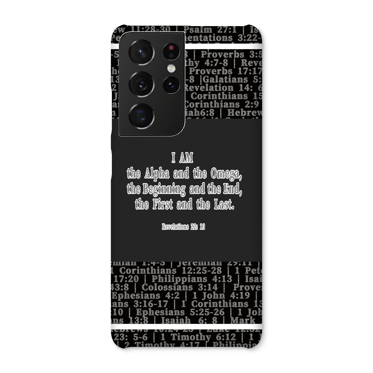 Revelation 22:13 Verse Snap Phone Case