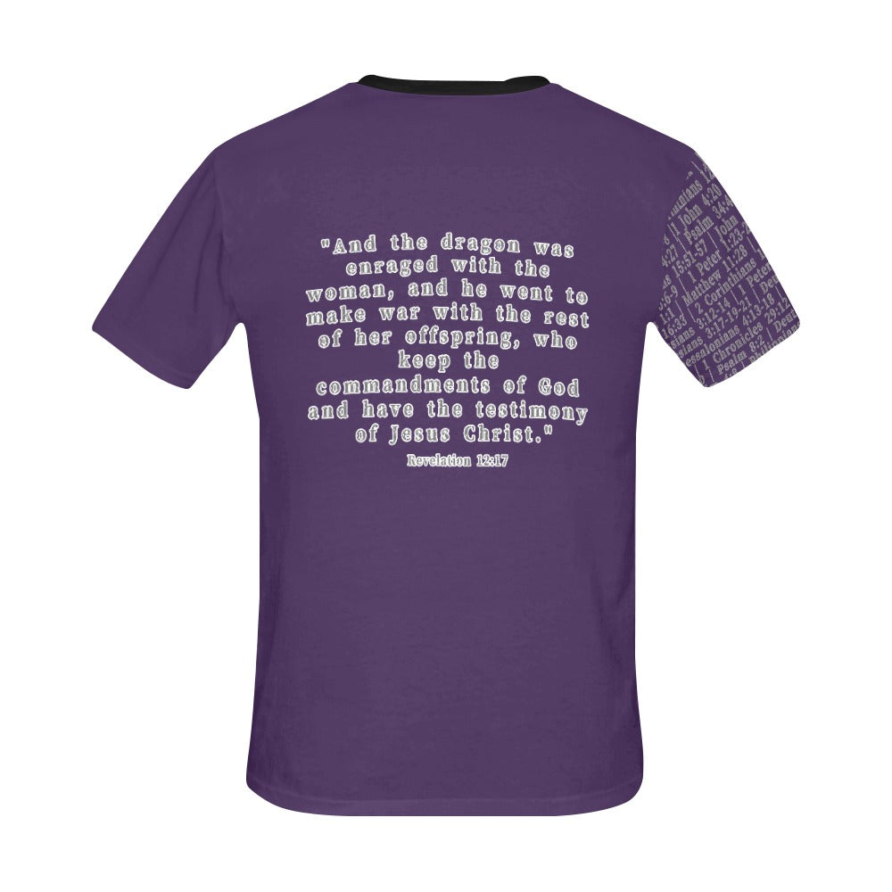 Adult Unisex Revelation 12:17 D.H.W. Jersey Tee