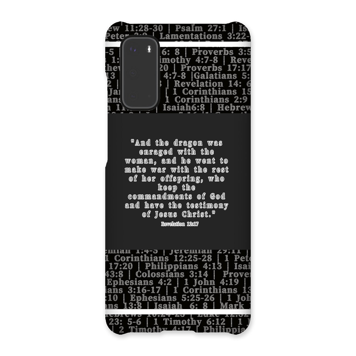 Revelation 12:17 Verse Snap Phone Case