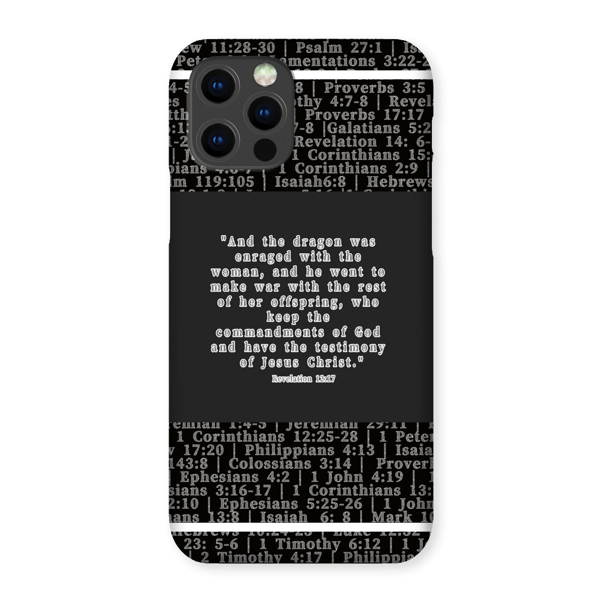Revelation 12:17 Verse Snap Phone Case
