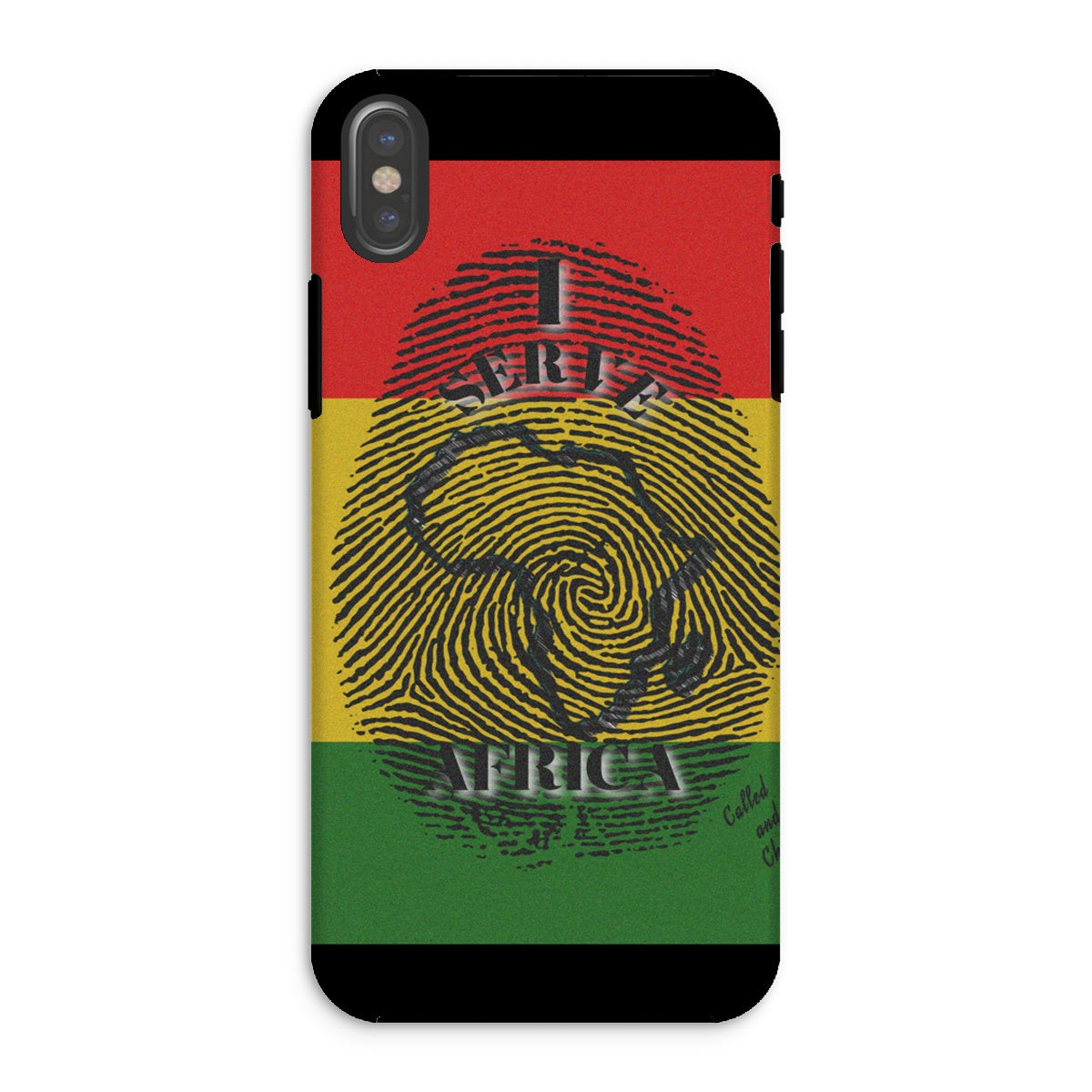 I Serve Africa Fingerprint Tough Phone Case