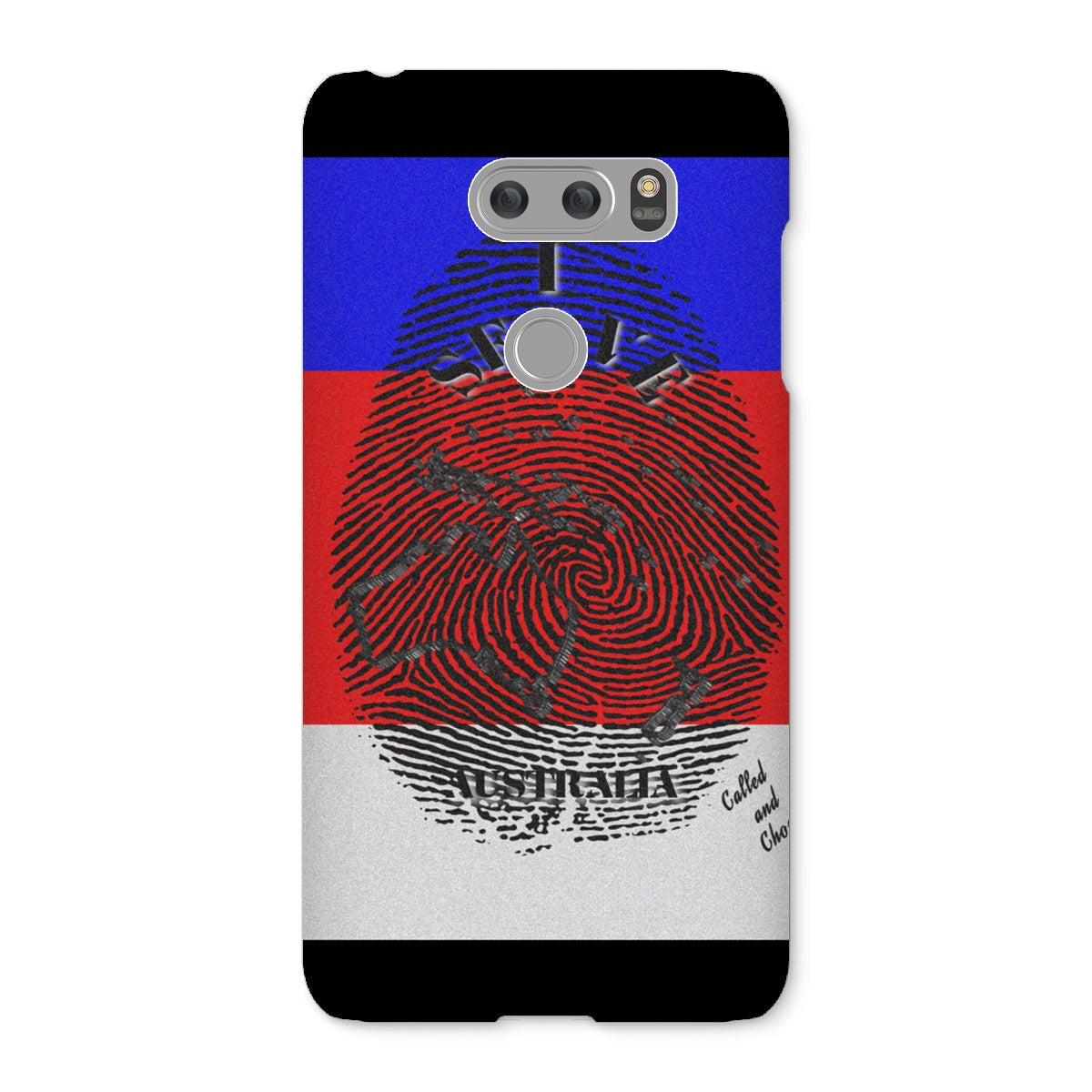 I Serve Australia Fingerprint Snap Phone Case