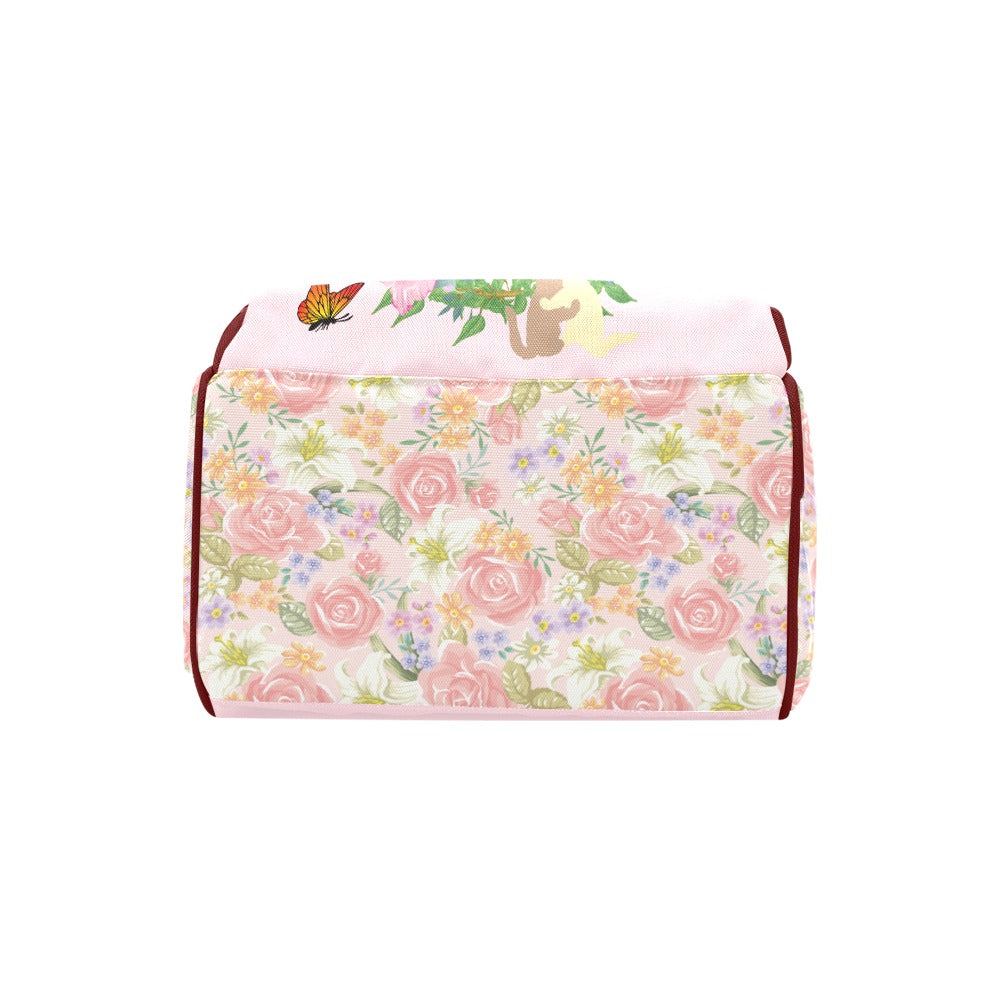 French || Girl’s Precious Child Mommy & Daddy Diaper Backpack