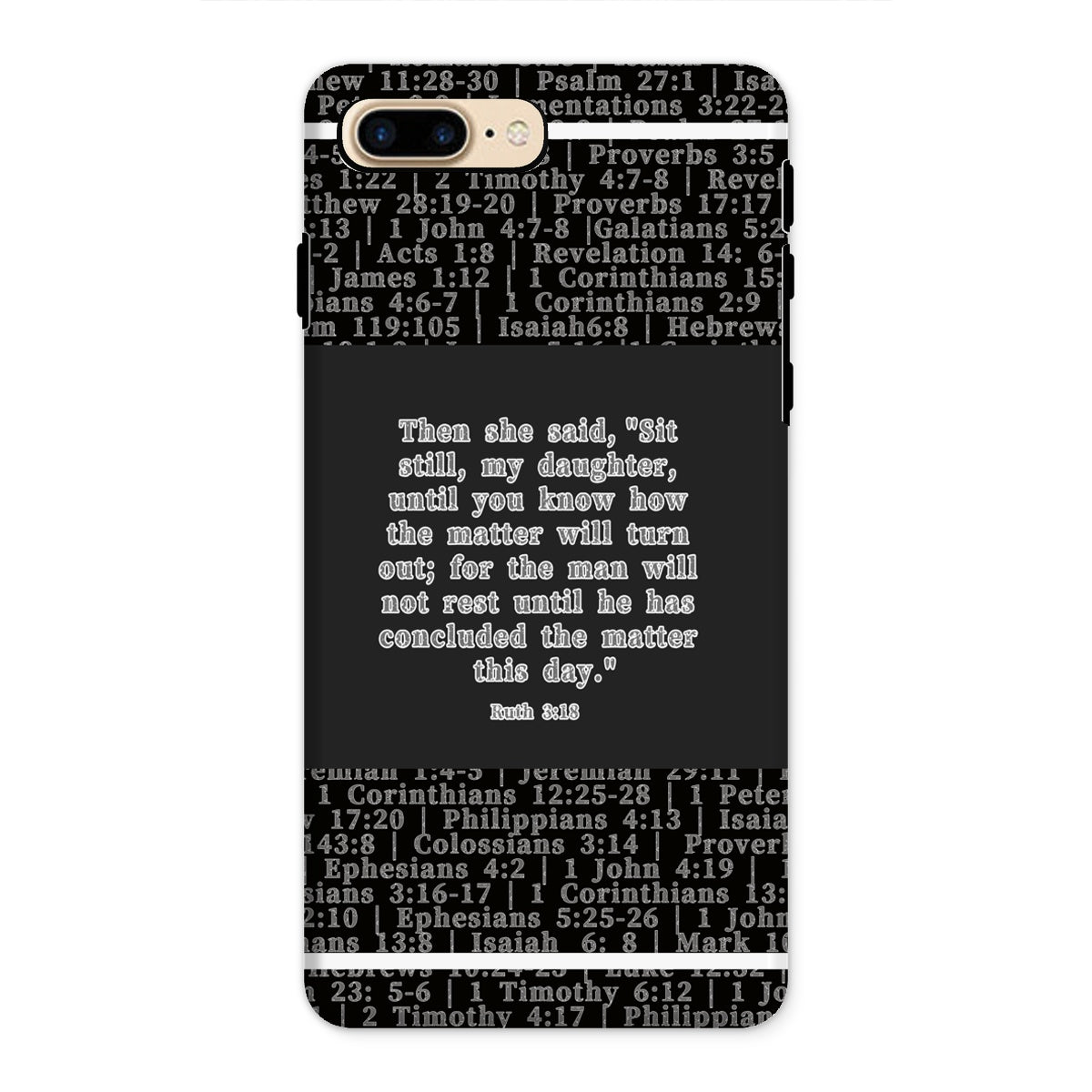 Ruth 3:18 Verse Tough Phone Case