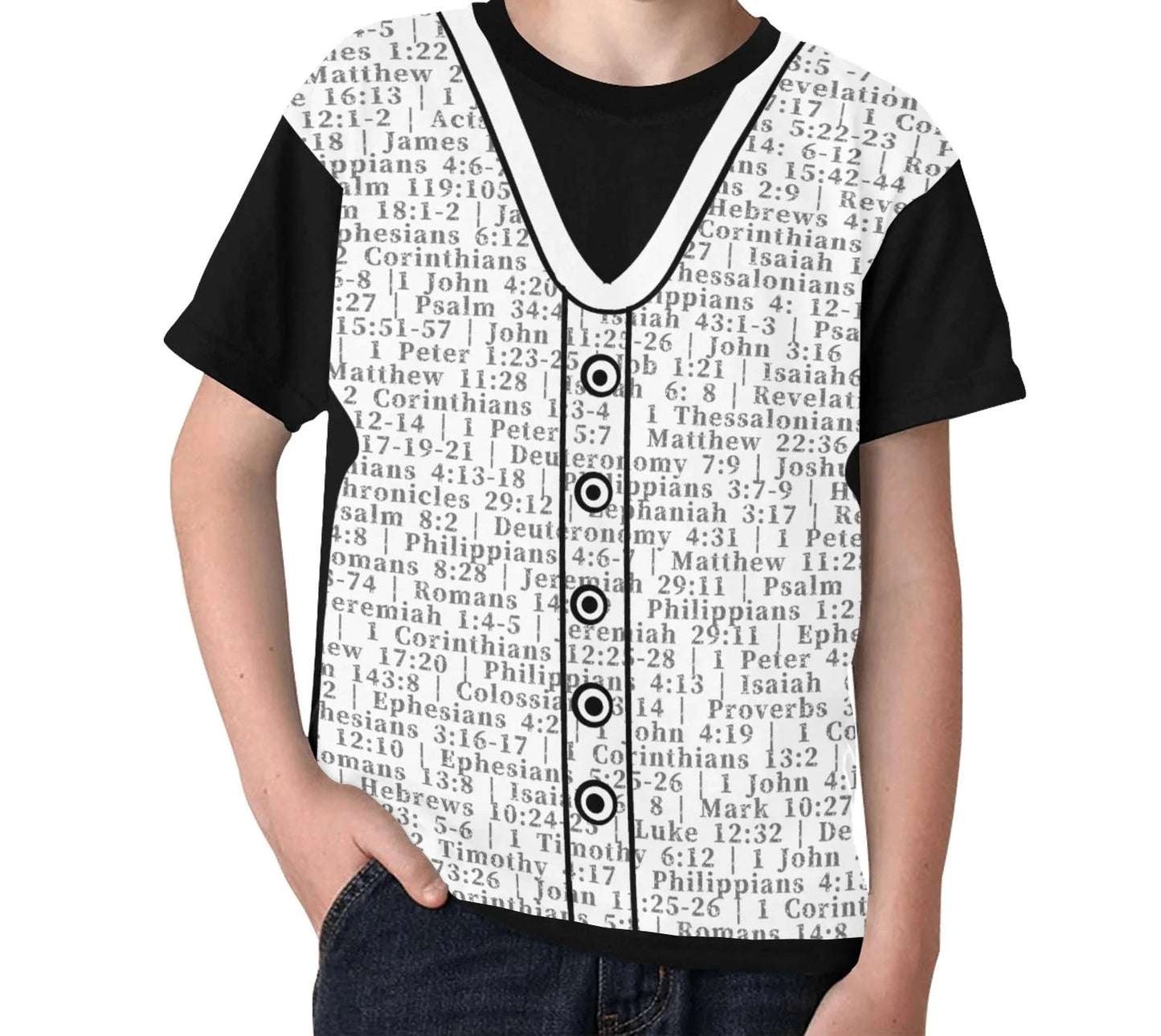 Youth Girl Revelation 22:13 Covered T-Shirt