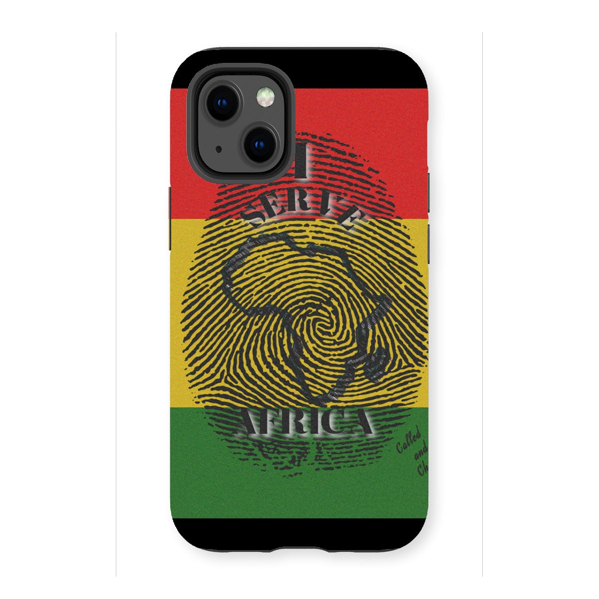 I Serve Africa Fingerprint Tough Phone Case