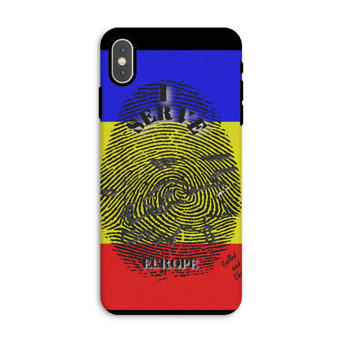 I Serve Europe Fingerprint Tough Phone Case