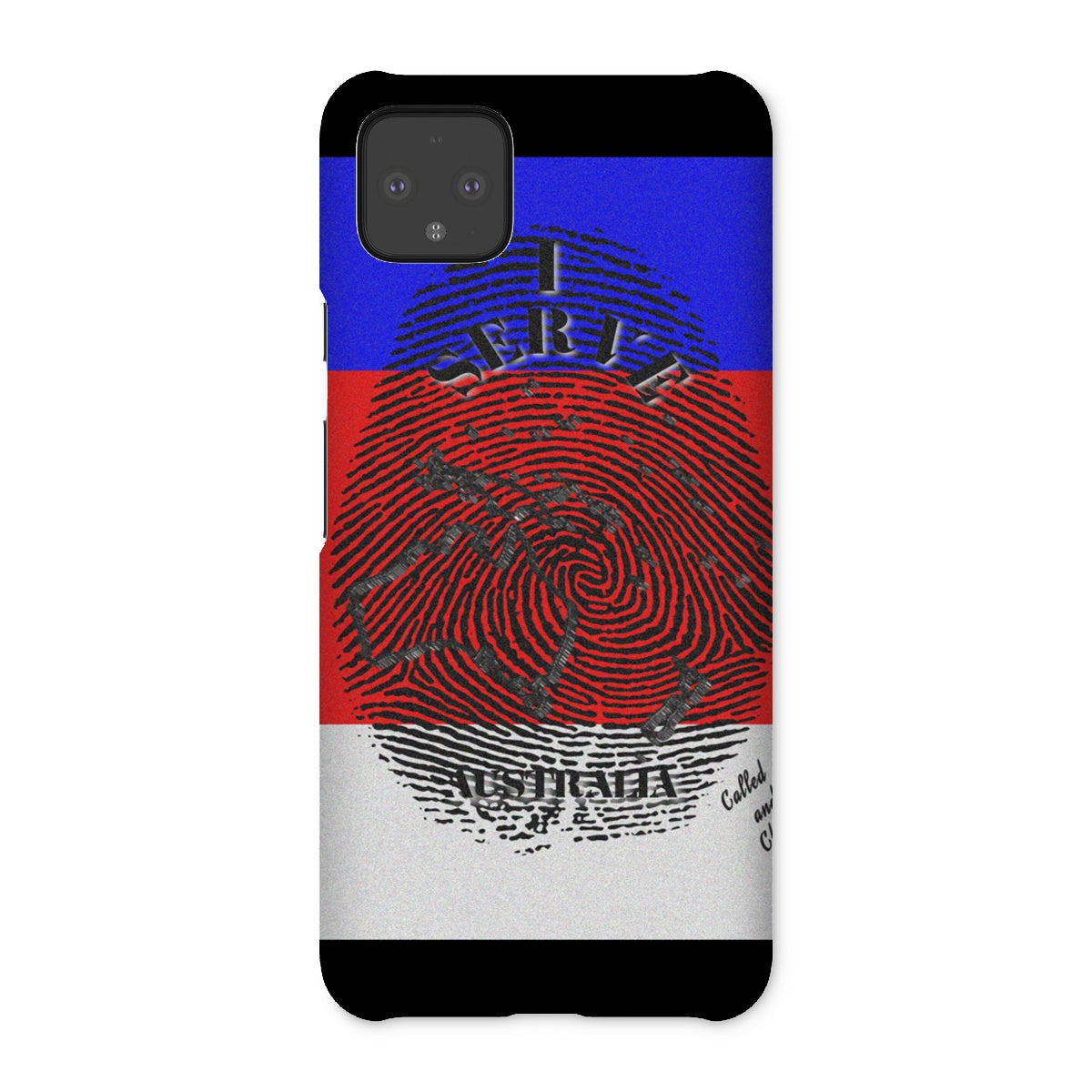 I Serve Australia Fingerprint Snap Phone Case